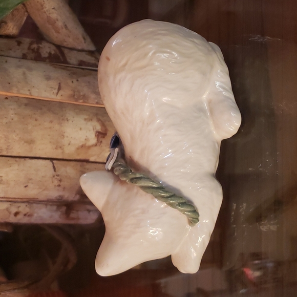 Vintage set of 3 white Kitten Cats home decor - Picture 9 of 16